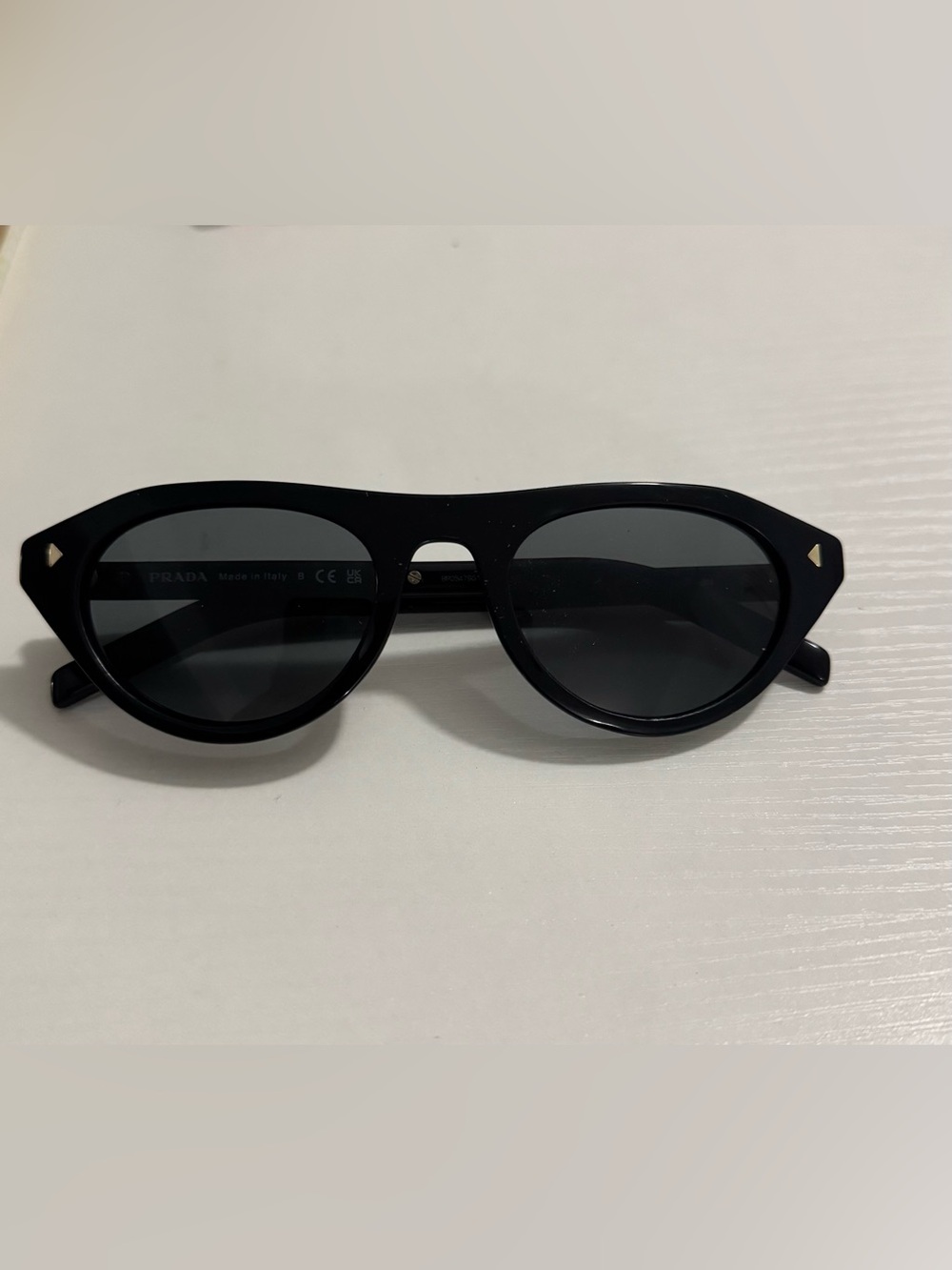 Prada Black Round Sunglasses